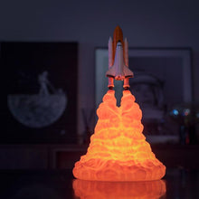 Load image into Gallery viewer, 2019 New Dropship 3D Print Space Shuttle Lamp NIght Light For Space Fans Moon Lamp Rocket Lamp As Room Decoration
